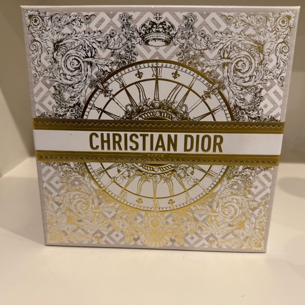 Dior Gold and White Accessory Box